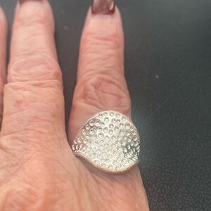 NWT SILVER index/thumb ring size 8